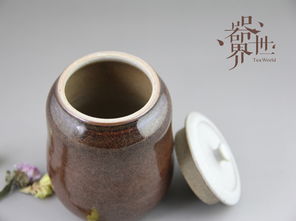 器世界 精品茶具 手工原创孤品粗陶茶叶罐